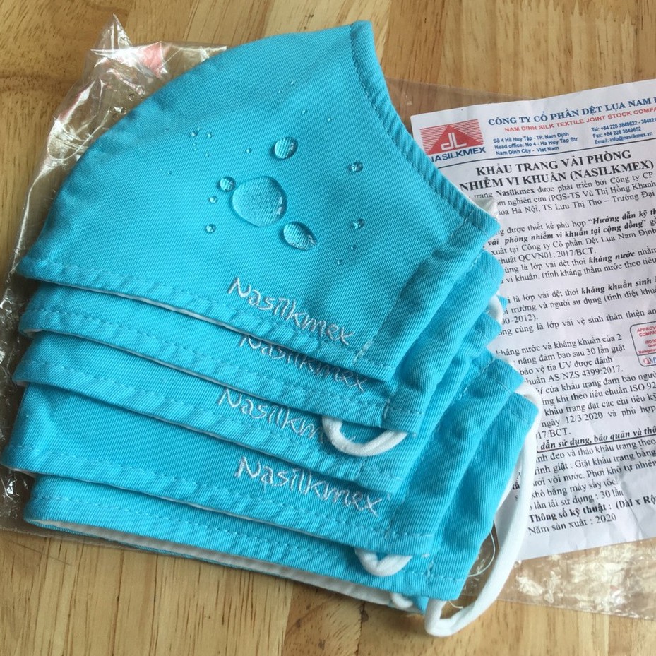 Sỉ 1 lố khẩu trang vải y tế 3 lớp chống thấm nước đi mưa kháng khuẩn (khau trang khang khuan) | BigBuy360 - bigbuy360.vn