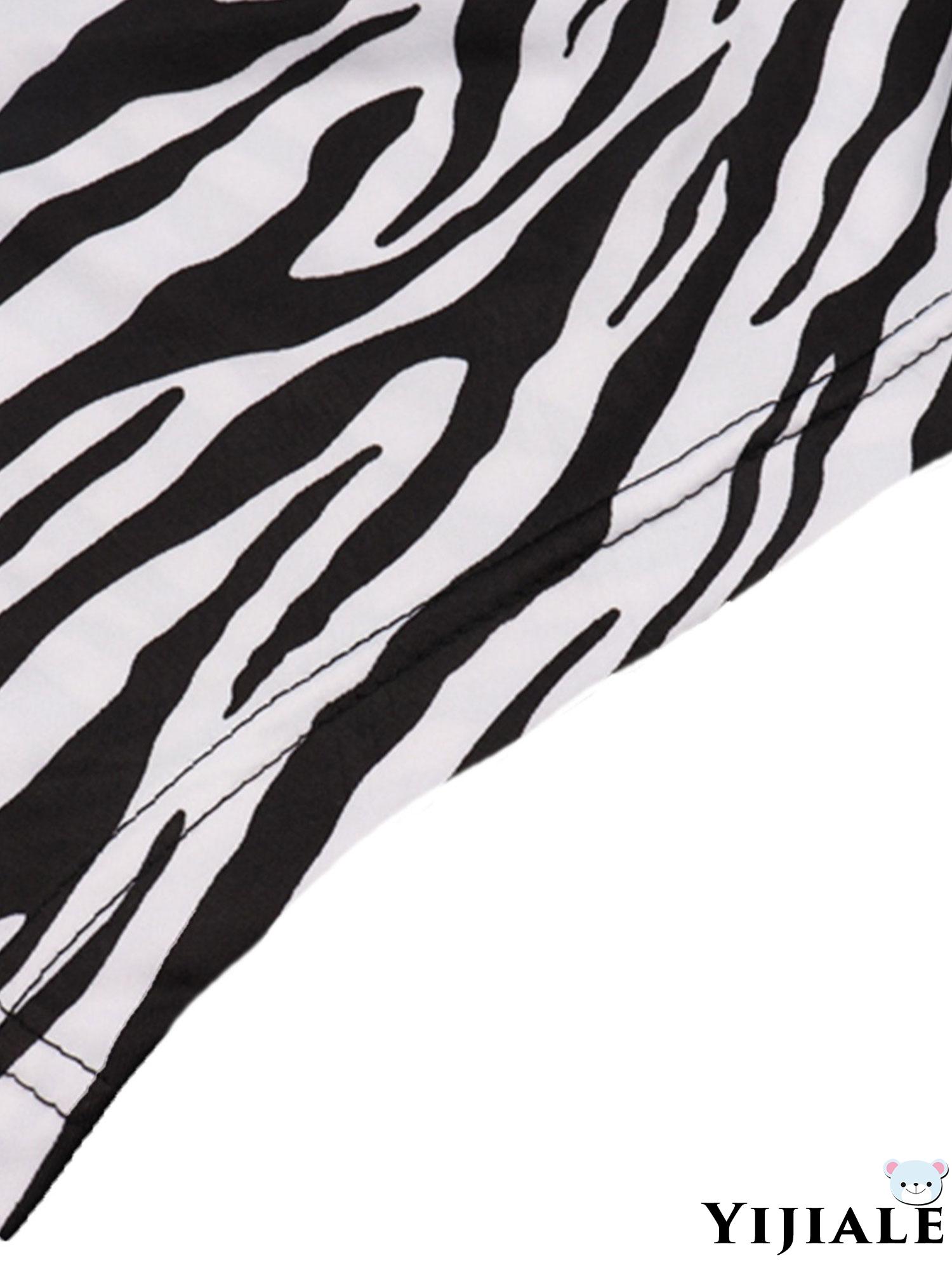 Áo Lửng Hai Dây Họa Tiết Sọc Ngựa Vằn Phối Ren Gợi Cảm C | BigBuy360 - bigbuy360.vn