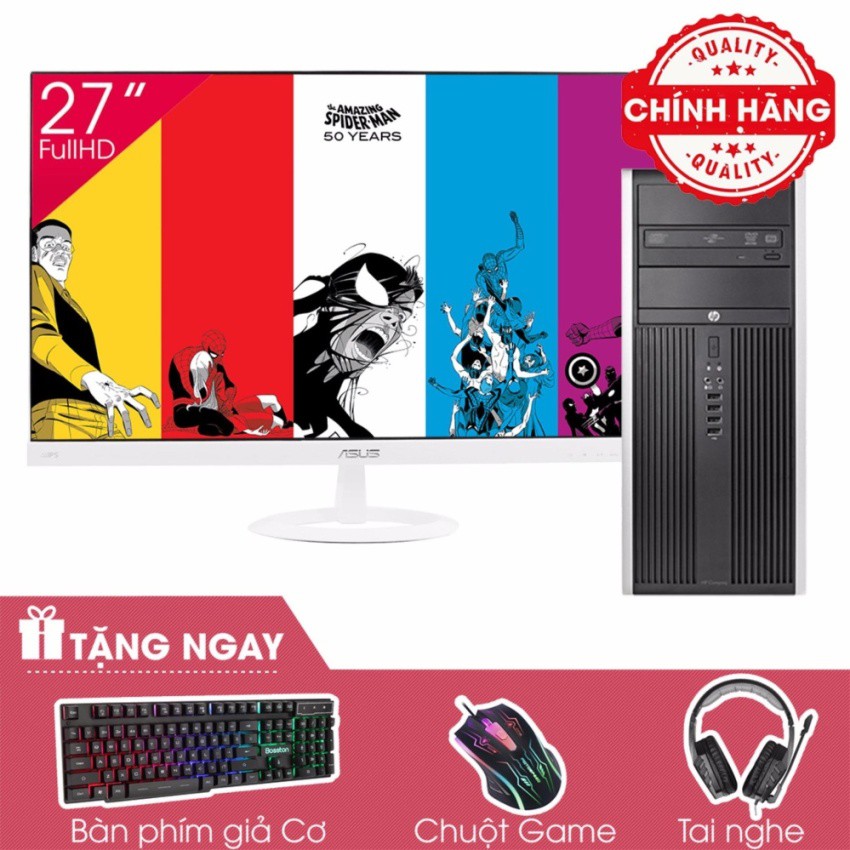 Máy tính Văn Phòng HP 8300 Elite MT + Màn hình ASUS 27inch Full Viền (G2030, Ram 4GB, HDD 1TB) + Quà Tặng | BigBuy360 - bigbuy360.vn
