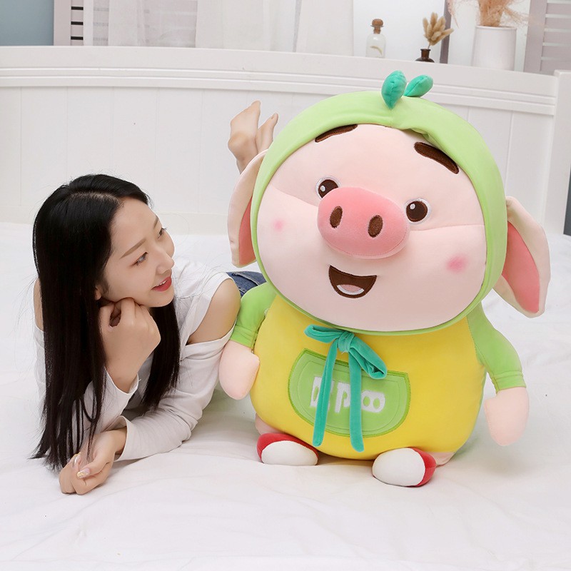 Gấu bông lợn Trư Bát Giới cosplay quả bơ heo tictok kích thước 25-50-60cm NEOCI