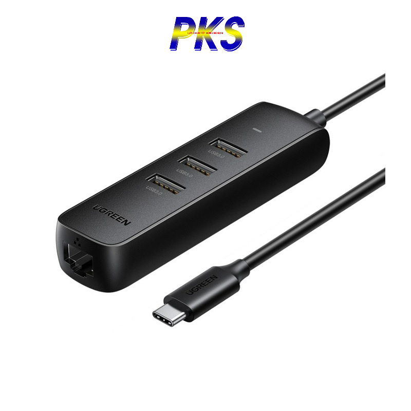 Cáp chuyển USB Type C to Lan + USB HUB Ugreen 10917 - Hàng chính hãng