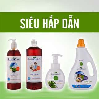 Combo 210k + Tặng chai 300 ml Nước Giặt Rửa Hữu Cơ Layer Clean