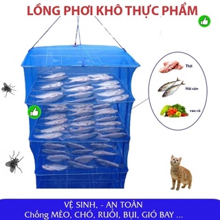 Túi lưới phơi thực phẩm - cá khô tiện lợi
