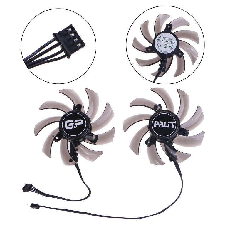 Quạt Tản Nhiệt 85MM GA91S2U 4Pin 12V 0 4A VGA Cho GTX 1660 1660Ti
