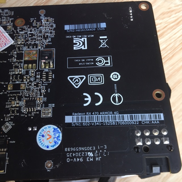 Card Màn Hình MSI RADEON RX 470 ARMOR 4gb