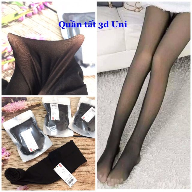 Quần tất 3D lót nỉ