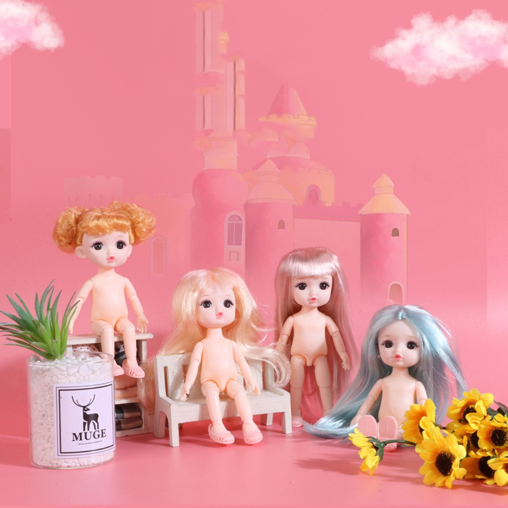 Búp bê nhân tạo có 13 khớp động 17cm kèm giày tùy chọn