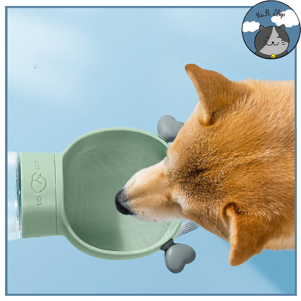 Bình Nước Di Động Cho Thú Cưng Dụng Cụ Uống Nước Cầm Tay Du Lịch Tiện Dụng Cho Chó Mèo