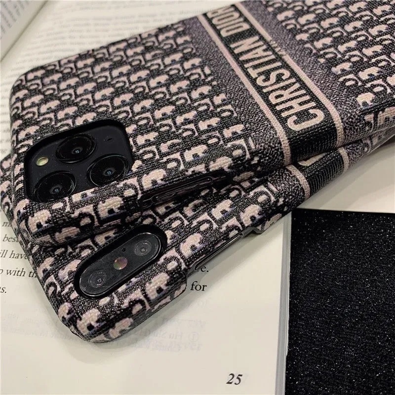 Ốp iphone 13 Ốp Điện Thoại pc Cứng Phối Da Cho iphone 11 xs max xr 13 pro max 6plus 7 8plus iphone 12 pro max