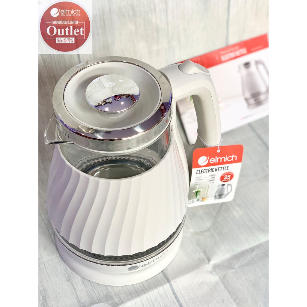 Ấm Siêu Tốc 2 Lớp Thủy Tinh Inox 304 Elmich El1780 1.5L