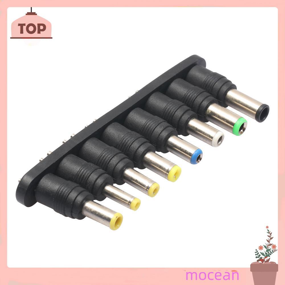 Mocean 1Set 8Pcs Universal 2Pin Plug Charger Tip AC/DC Power Adapter for Notebook