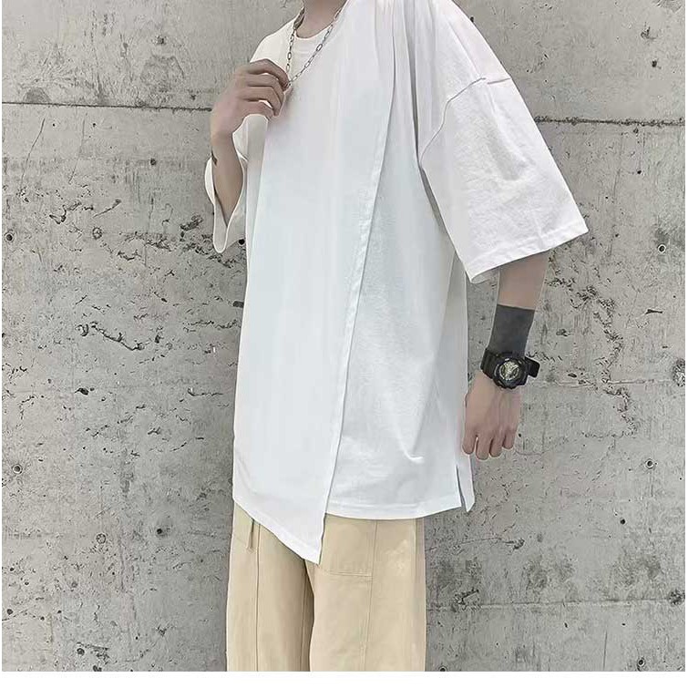 Áo phông nam đẹp tay lỡ, Áo thun nam tay lỡ phong cách Hàn Quốc - AP03