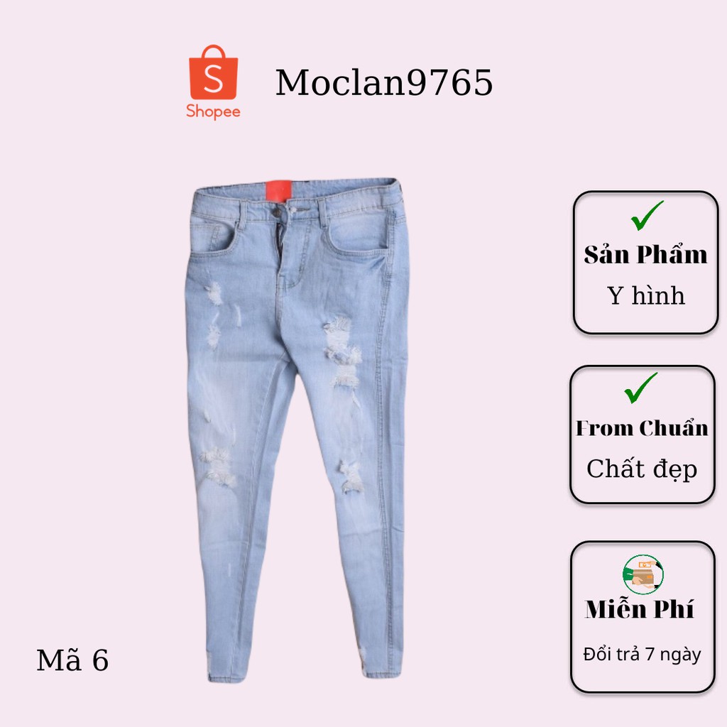 Quần jean nam cao cấp, chất liệu bò ( jean ) mềm mịn, from chuẩn, có nhiều mẫu đi kèm Moclan81