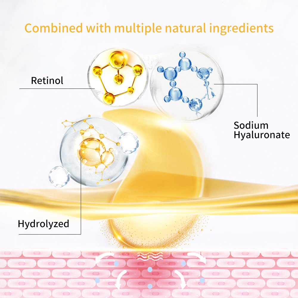 Mặt Nạ Mắt Retinol Lanbena Collagen Làm Mờ Các Đường Nhăn Làm Căng Da Mắt Miếng Dán Mắt Hydra-gel Chống Nhăn 60 Miếng