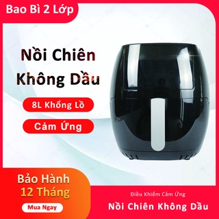 Mua  Hỏa Tốc HCM  Nồi Chiên Không Dầu 8L Màn Hình Cảm Ứng Kính Trong Suốt Hàng Chính Hãng Bảo Hành 12 Tháng