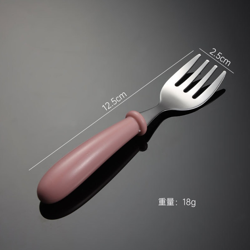 Bộ 6 Muỗng Nĩa Bằng Thép Không Gỉ An Toàn Cho Trẻ Em