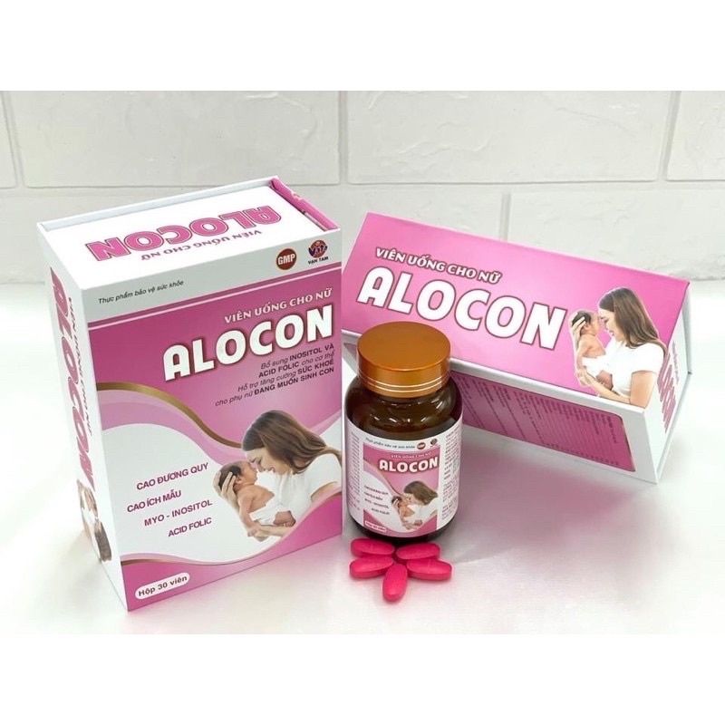 Viên Uống ALOCON - Giúp khoẻ trứng, điều kinh - Hỗ trợ mang thai tự nhiên
