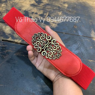 Đai váy họa tiết mặc đầm