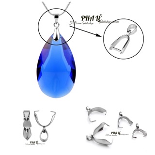 Khoen Kẹp Các Loại Mặt Dây Chuyền Pha Lê - Chất Liệu Inox Thép Không Gỉ Cao Cấp