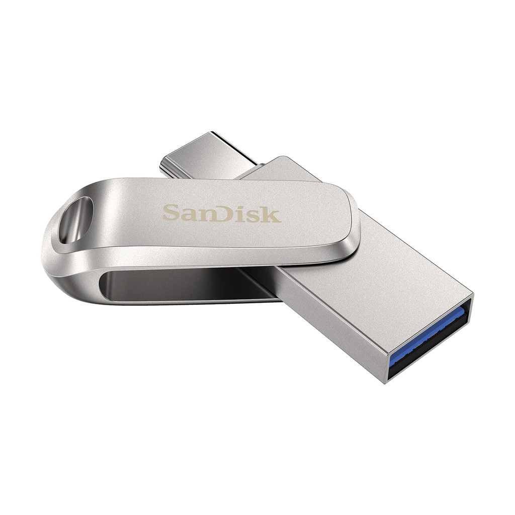 USB OTG 3.1 Gen 1 SanDisk 64GB SDDDC4 Ultra® Dual Drive Luxe USB Type-C upto 150MB/s vỏ kim loại tặng kèm đầu đọc thẻ