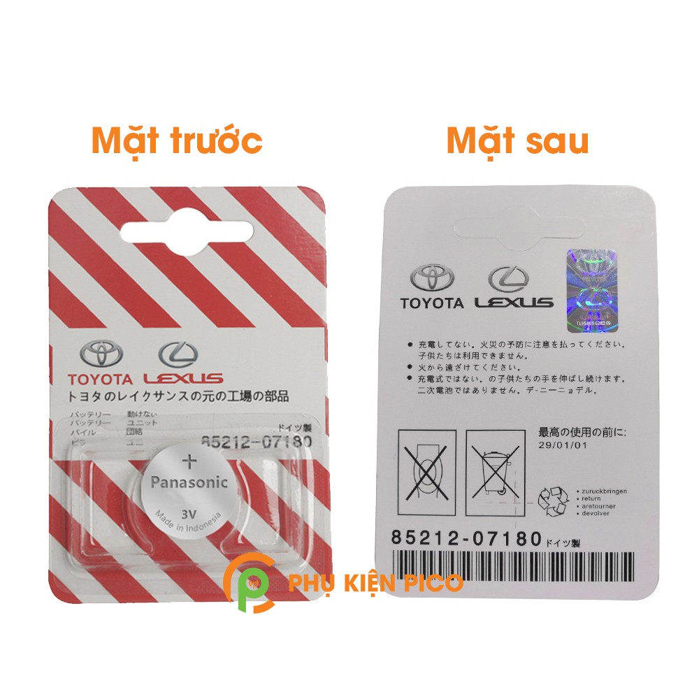 Pin chìa khóa ô tô Lexus RC 300 chính hãng Lexus sản xuất tại Indonesia 3V Panasonic