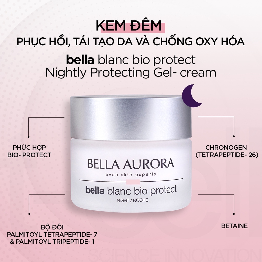 Kem Dưỡng Đêm Chống Lão Hóa Và Sáng Da - Bella Aurora Bella Blanc Bio-protect Nightly (50ml)