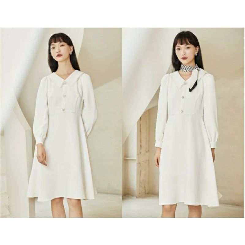 Váy trắng size XL L auth
