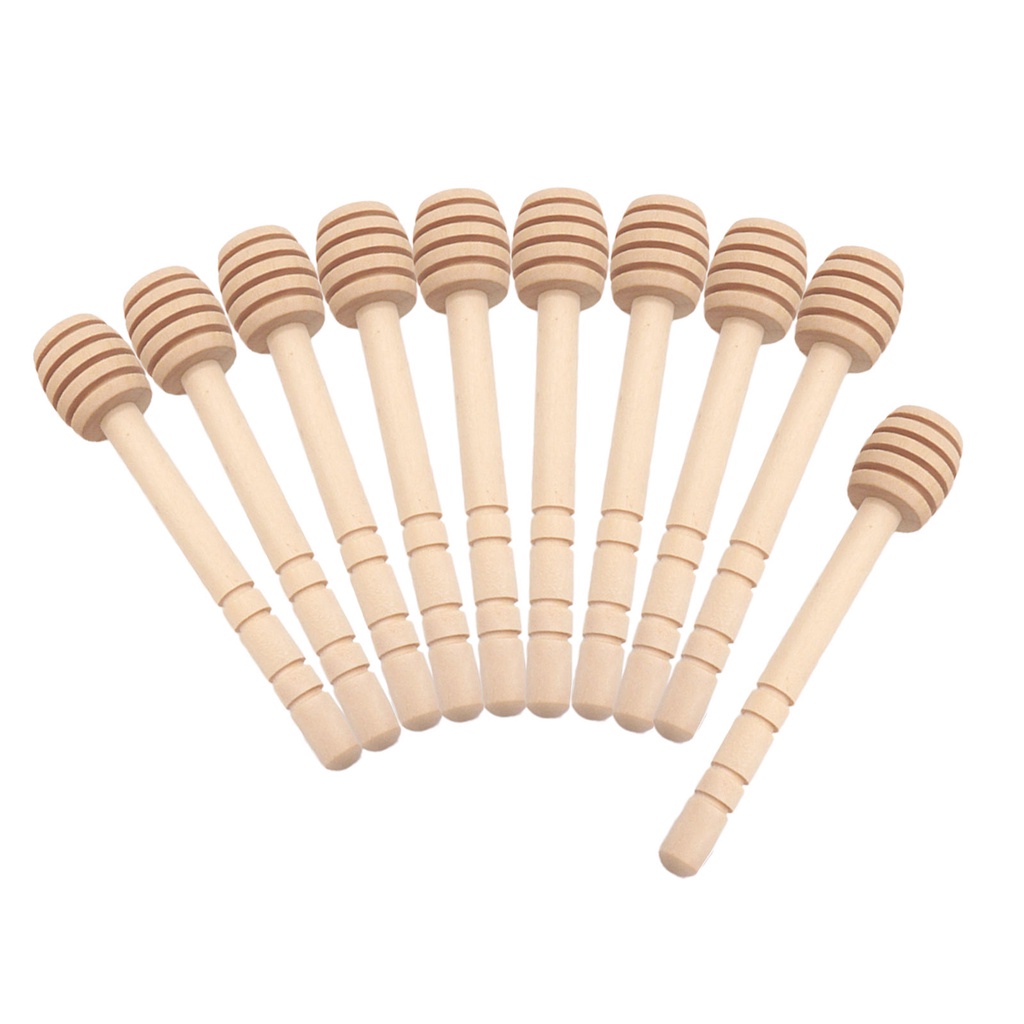 Set 10 Muỗng Gỗ Múc Mật Ong Cho Syrup Jam 3