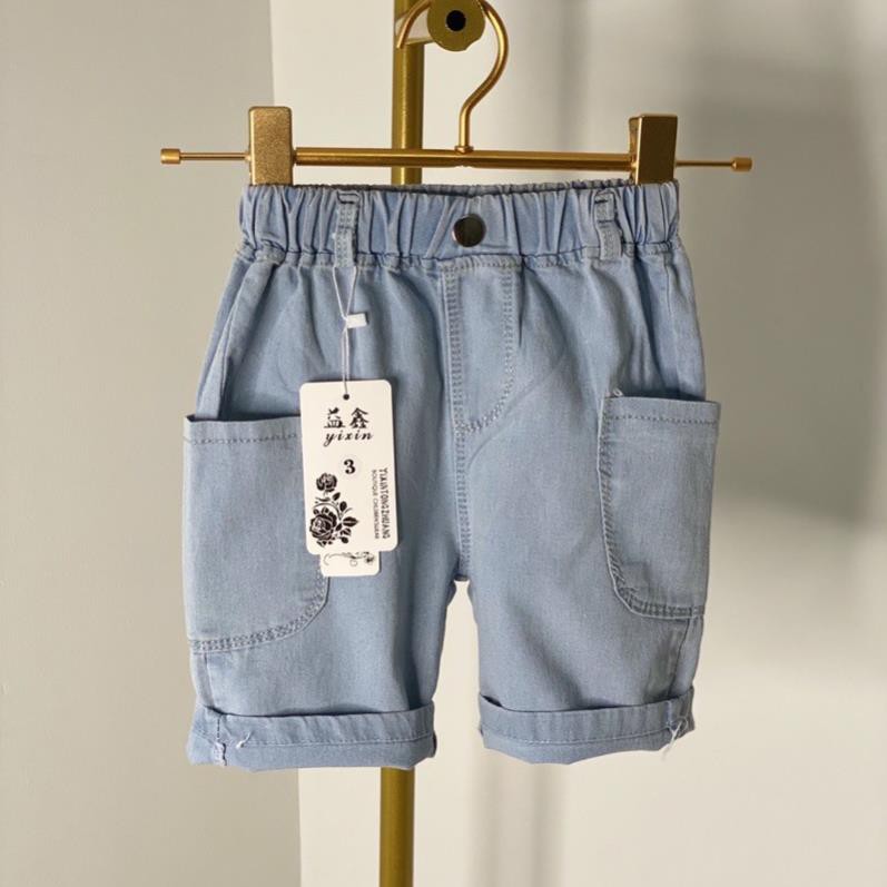 quần đùi bé trai từ 10-39kg chất jean mềm mịn thoải mái cho bé