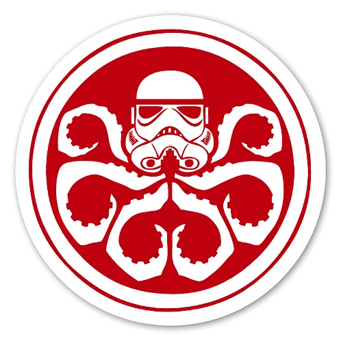 Hình dán decal sticker HYDRA, hình dán Marvel, hình dán sticker laptop
