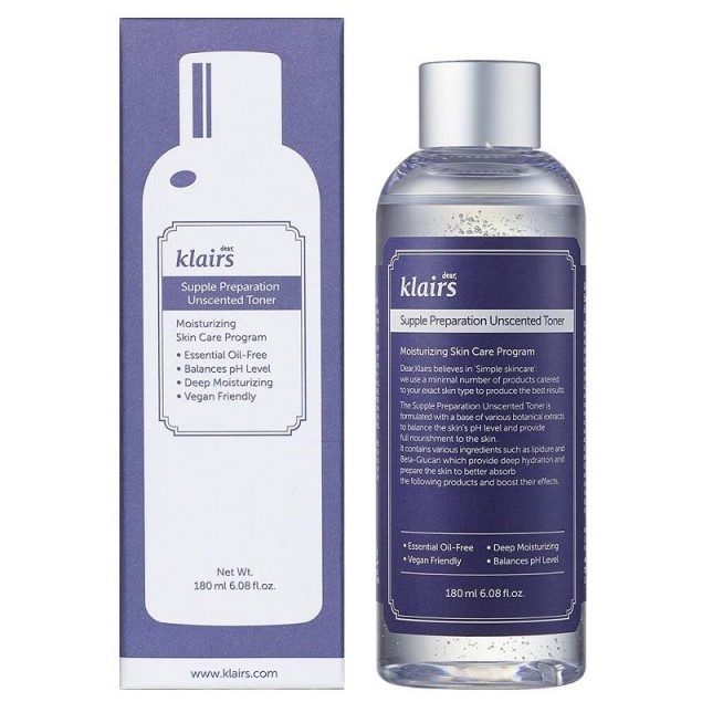 [Hàng Chuẩn]Nước hoa hồng Klairs Supple Preparation Toner 180ml 2 loại G25 GIBE STORE | BigBuy360 - bigbuy360.vn