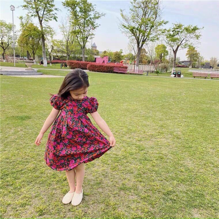 Váy bé gái AM874 - Đầm bé gái siêu mát TTR333 TTN38