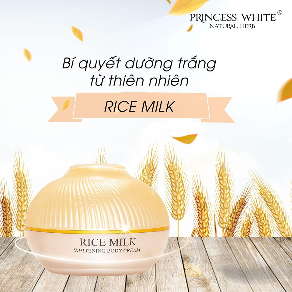 [Chăm Sóc Cơ Thể Chính Hãng] Kem Dưỡng Thể Tinh Chất Sữa Gạo Rice Milk Princess White | Dưỡng Trắng | Dưỡng Ẩm