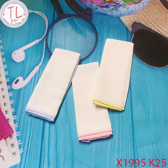 Khăn sữa cho bé - Set khăn sữa viền màu tiện lợi - Đồ dùng cho bé