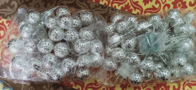 Dây đèn nháy Moroco 5m  bóng trang trí ngày tết, noel dây đèn led, led cầu kim loại