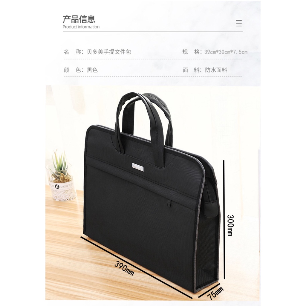 Túi xách vải Canvas đựng tài liệu A4 chống thấm nước in họa tiết thời trang cho nam | BigBuy360 - bigbuy360.vn