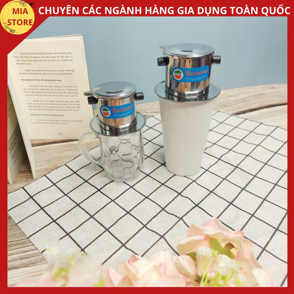 {HÀNG TỐT GIÁ SỐC}Phin/ Fin inox cao cấp Tân Tiến Đạt pha cafe nhiều size đồ dùng nhà bếp