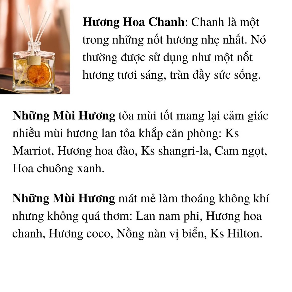 Tinh dầu thơm phòng kèm nước hoa thơm mát lọ khuếch tán hương thơm - TD43