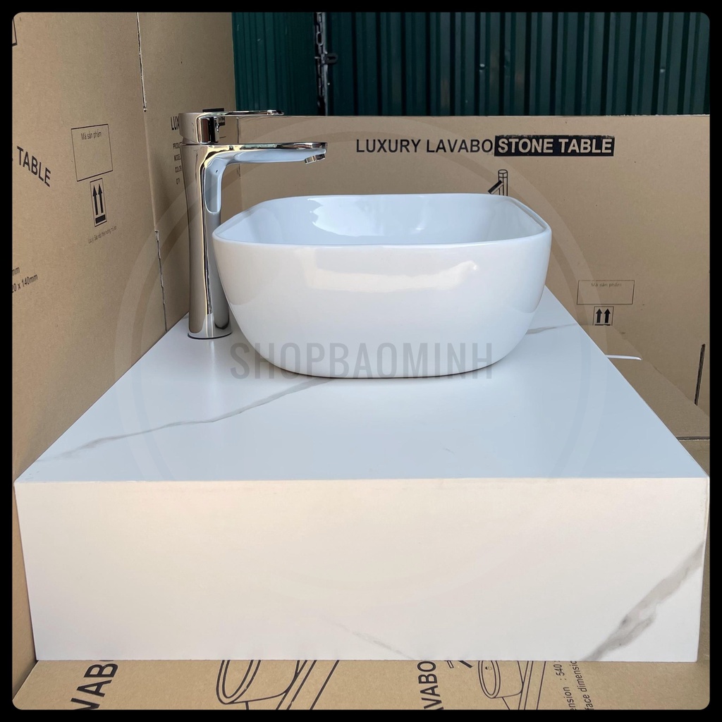 Chậu rửa mặt - Lavabo chữ nhật 2144T, kích thước 46x33cm