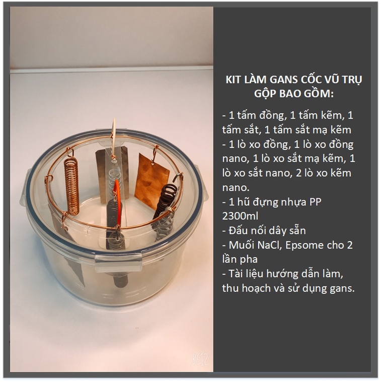 KIT làm gans cốc vũ trụ gộp gồm 1 cốc