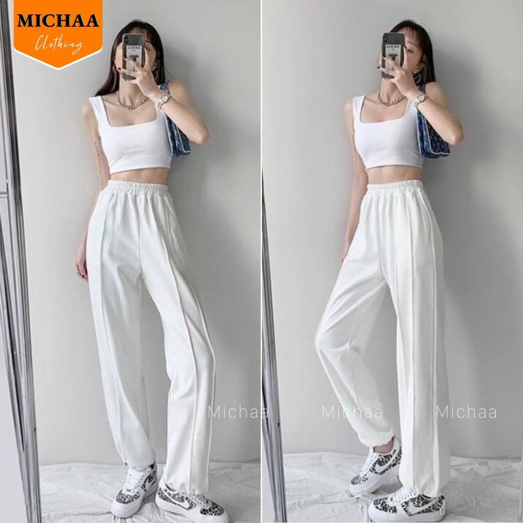 Áo Croptop Hai Dây SÁT NÁCH CỔ VUÔNG Nữ Ôm Body Kiểu 2 Dây Bản To Chất Thun Gân - MICHAA