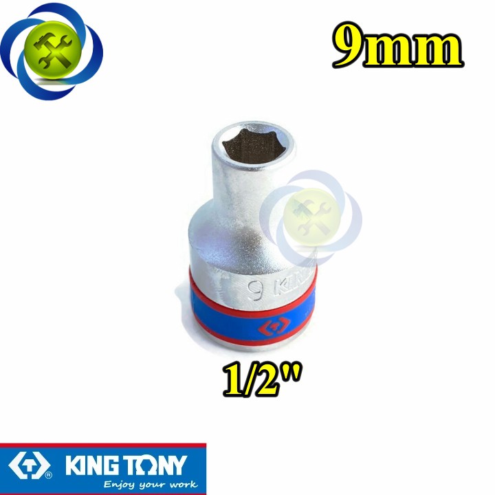 Tuýp 09mm 1/2 Kingtony 433509M loại ngắn 6 cạnh màu trắng