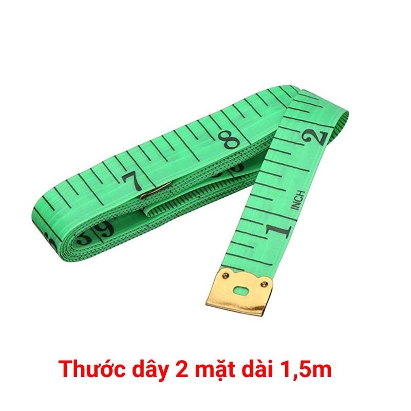 Thước dây đo dài 150 cm có đầu bọc thép đo chiều cao may đồ quần áo (BBTOYS: 84)