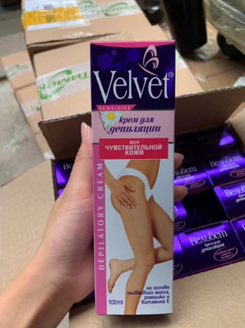 Kem Tẩy Lông Velvet Nga 100ml