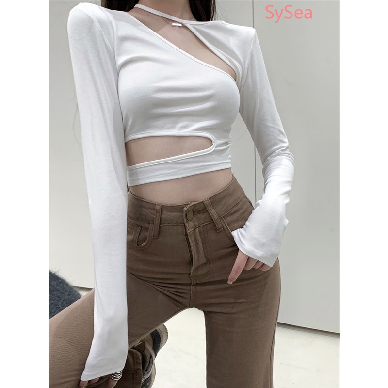 Áo Croptop Thời Trang Mùa Thu Gợi Cảm Dành Cho Nữ