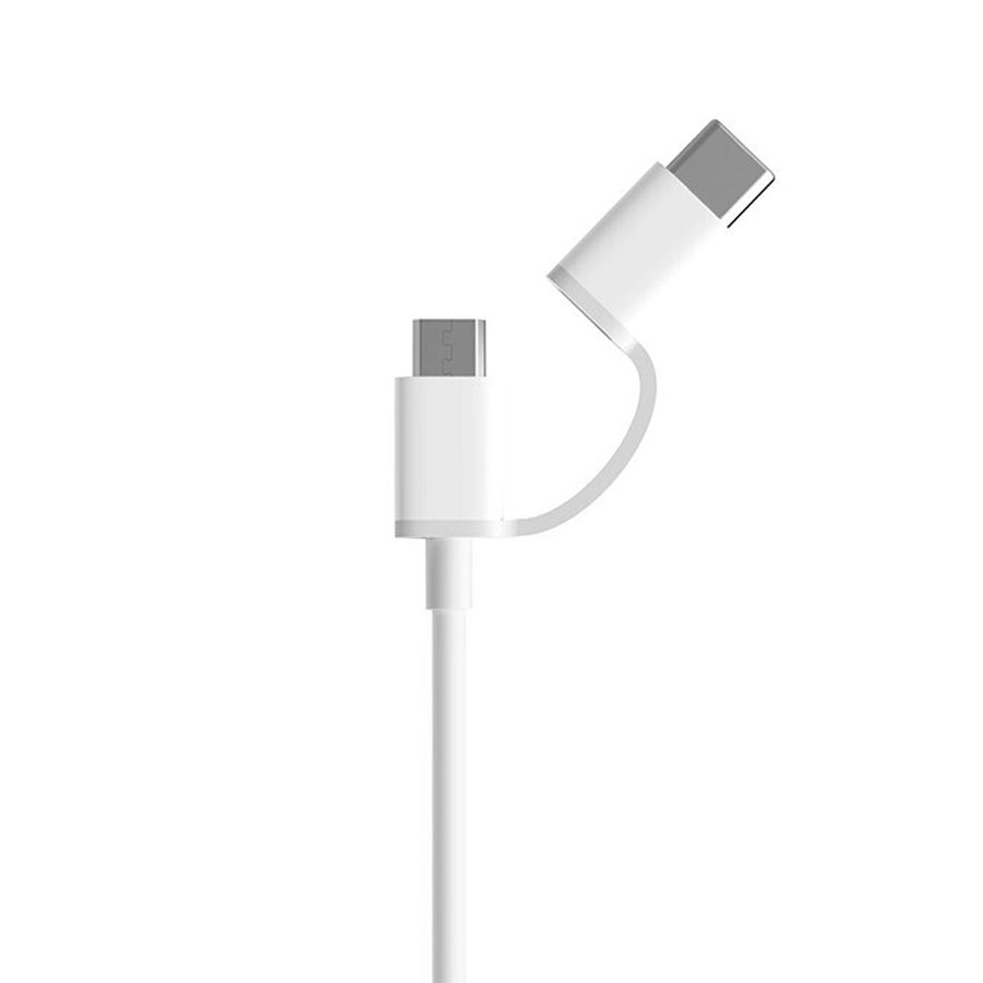 Dây cáp sạc dữ liệu USB Type-C 2 trong 1 tốc độ nhanh cho Xiaomi Mi Redmi Xiaomi Mi Poco X3 F2 F1 10T 9T Pro 10