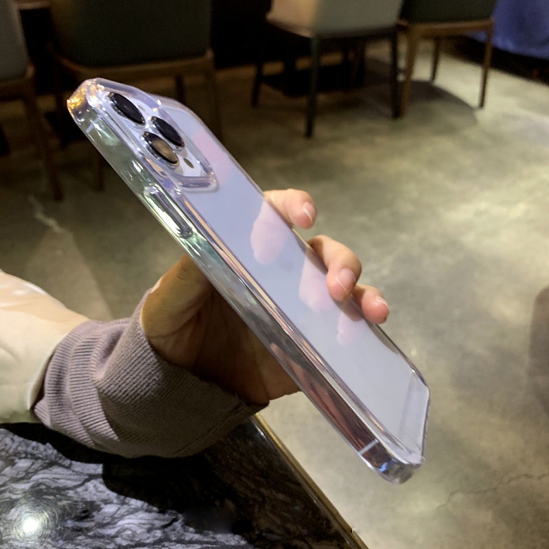 Ốp Điện Thoại Cứng Trong Suốt Chống Sốc Sang Trọng Cho iPhone 14 Pro Max 13 12 Pro Max 11 X XR XS 7 8 Plus