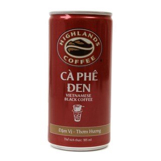 Lốc 6 lon cà phê đen Highlands Coffee 185ml/lon