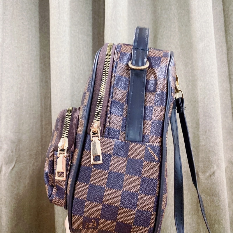 Balo nữ đeo chéo đi học đi chơi đẹp thời trang caro Hiếu Túi BL11