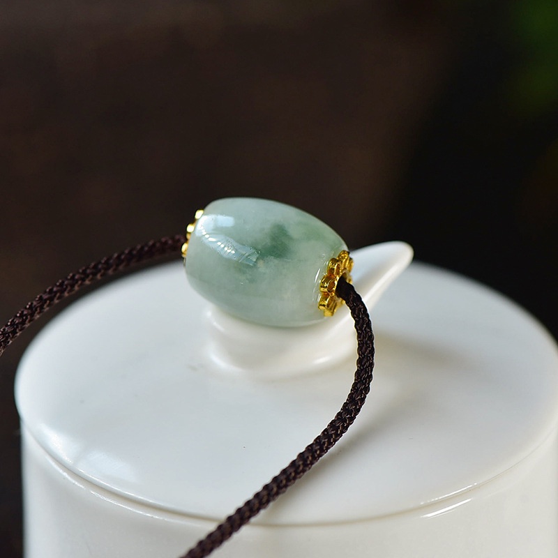Lu Thống Ngoc JADElT, 17x12mm, Kèm Dây - Vật Phẩm Thông Quan, Phát Lộc, Vạn Sự May Mắn, Hanh Thông - Phong Thủy Thành Đô